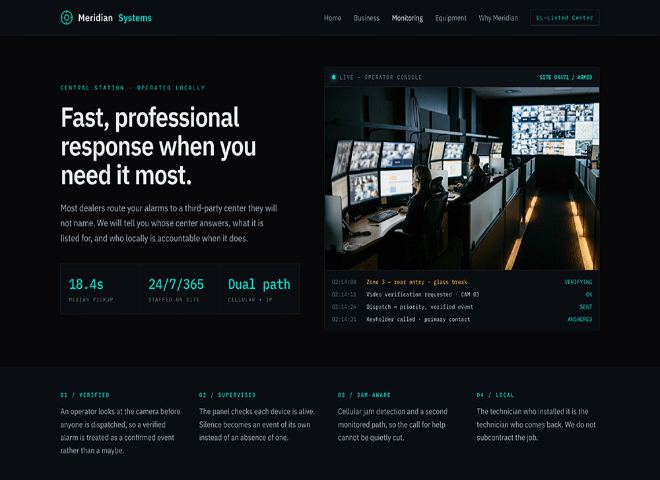 Meridian Systems — the same platform rendered in a different dealer’s brand