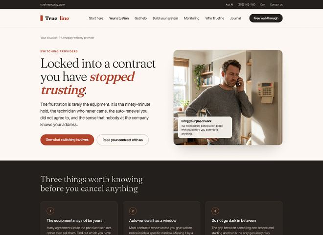 Trueline — the same platform rendered in a different dealer’s brand