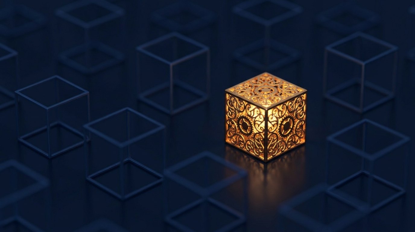 One detailed vertical highlighted among many generic blocks