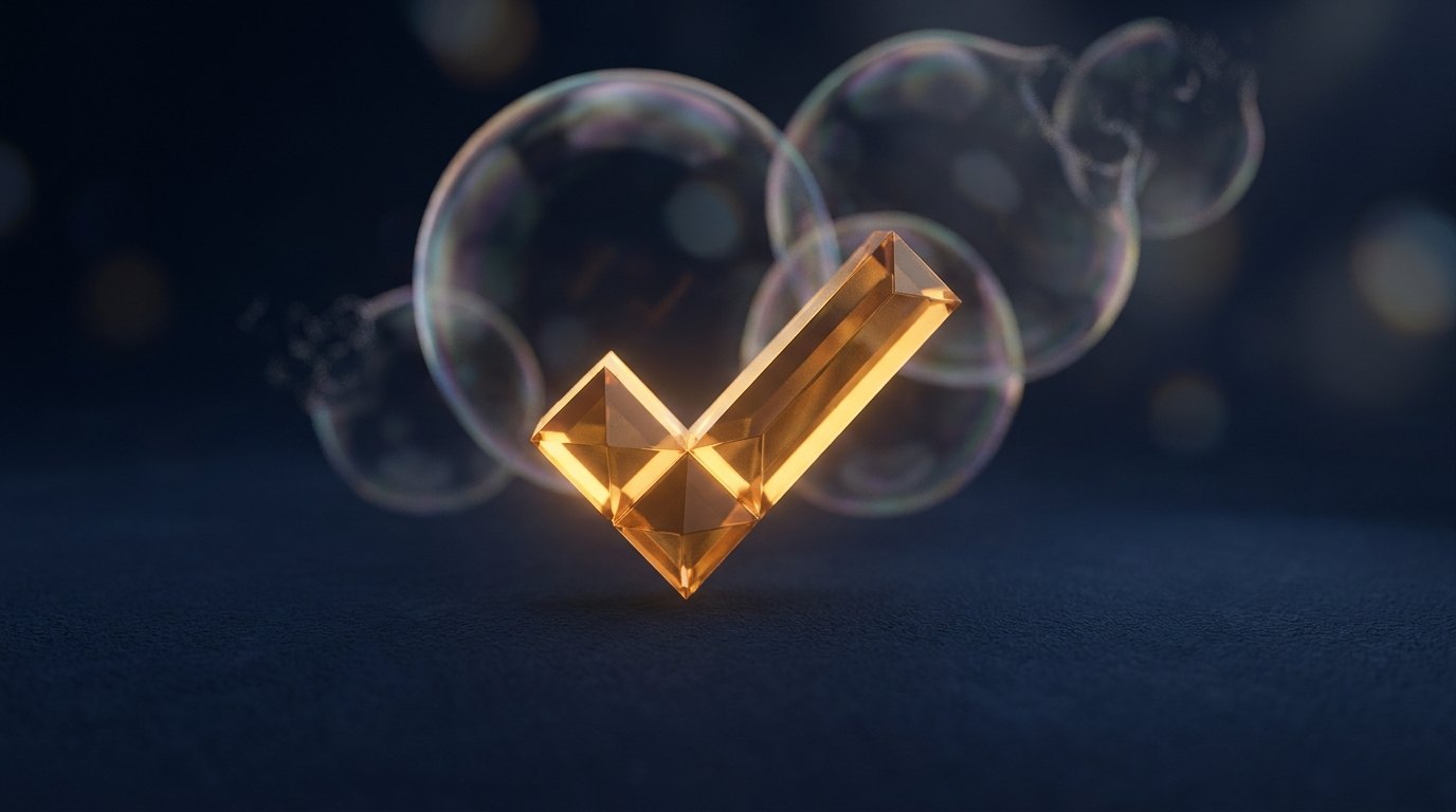 A solid verification seal against dissolving promise-bubbles